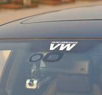 2x Autocolantes VW Performance (Golf Passat Polo, Jetta, Corrado)