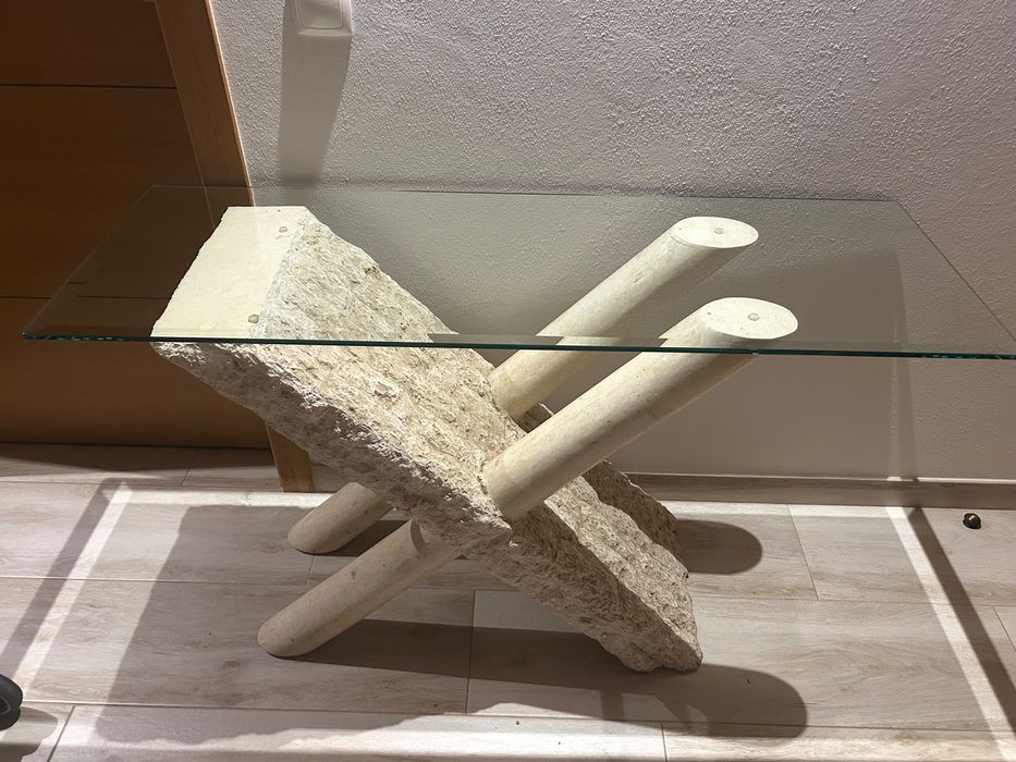 Consola de entrada em vidro