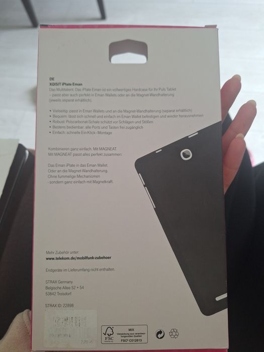 Etui na tablet kolor szary