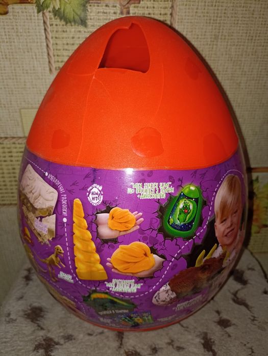 Яйце динозавр 30см набір для творчості розкопки для хлопчика