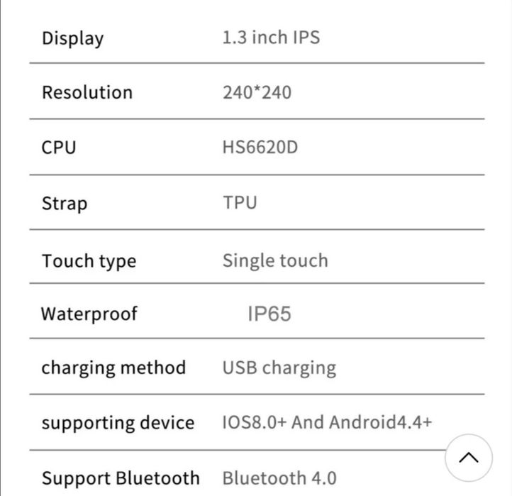 Smart bracelet D20 Pro Y68