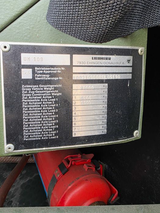 Dźwig liebherr UM109 FKL