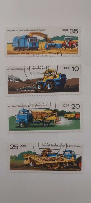 Znaczki DDR 1972 – Nowoczesna technika w rolnictwie