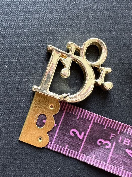 Dior duże kolczyki w złotym kolorze + gumowe zatyczki