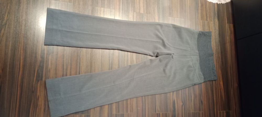 Spodnie ciążowe eleganckie na kant. Rozm.s