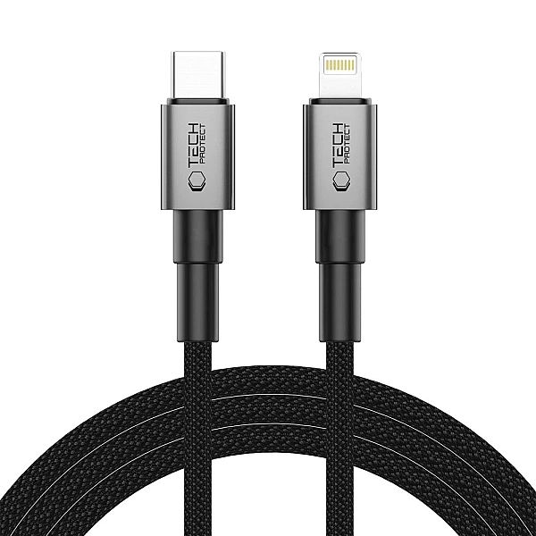 Kabel Tech-Protect Ultraboost DNA USB-C / Lightning PD27W/3A 200 cm -