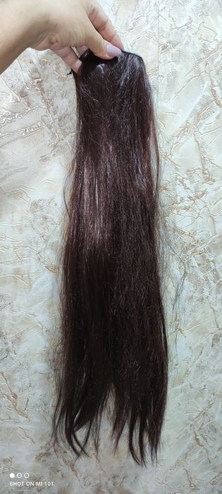 Красивый шиньон прикладной хвост трессы 60 см