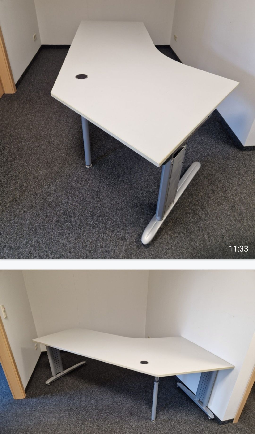 Duże biurko kątowe