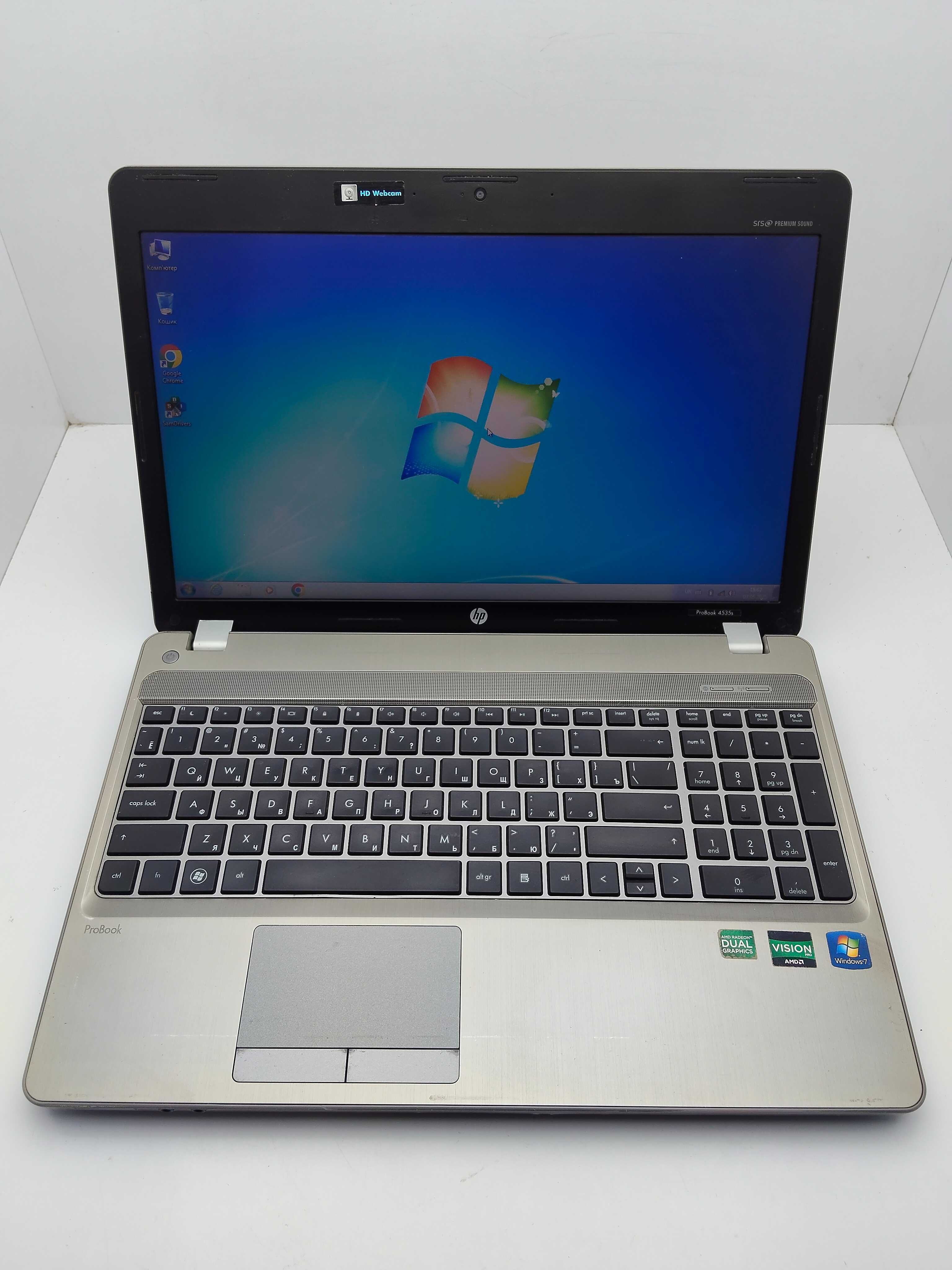 HP ProBook 4535S CPU:AMD A6-3400M Ram:6gb HDD:500gb Ati Radeon HD6400M