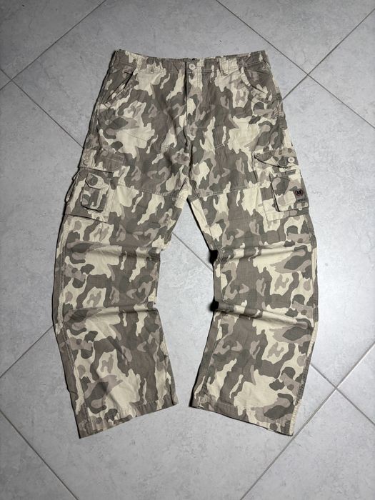 Широкі реп карго штани камуфляж baggy cargo y2k loose jaded racer