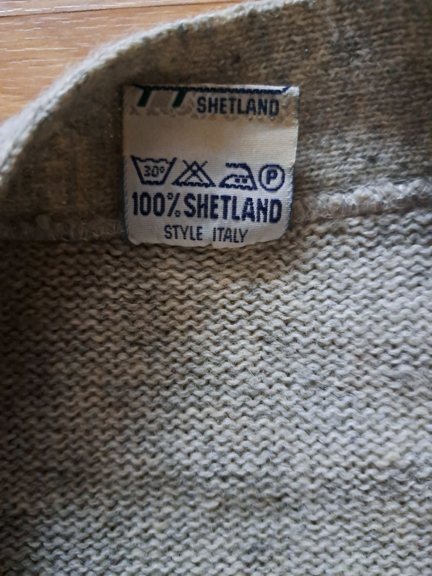 Sweter męski rozpinany Seylan szetland XXL