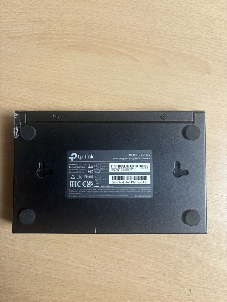 Switch tp link  tl-sg108e