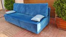 Sofa rozkładana BRW duża pow. spania Turkus