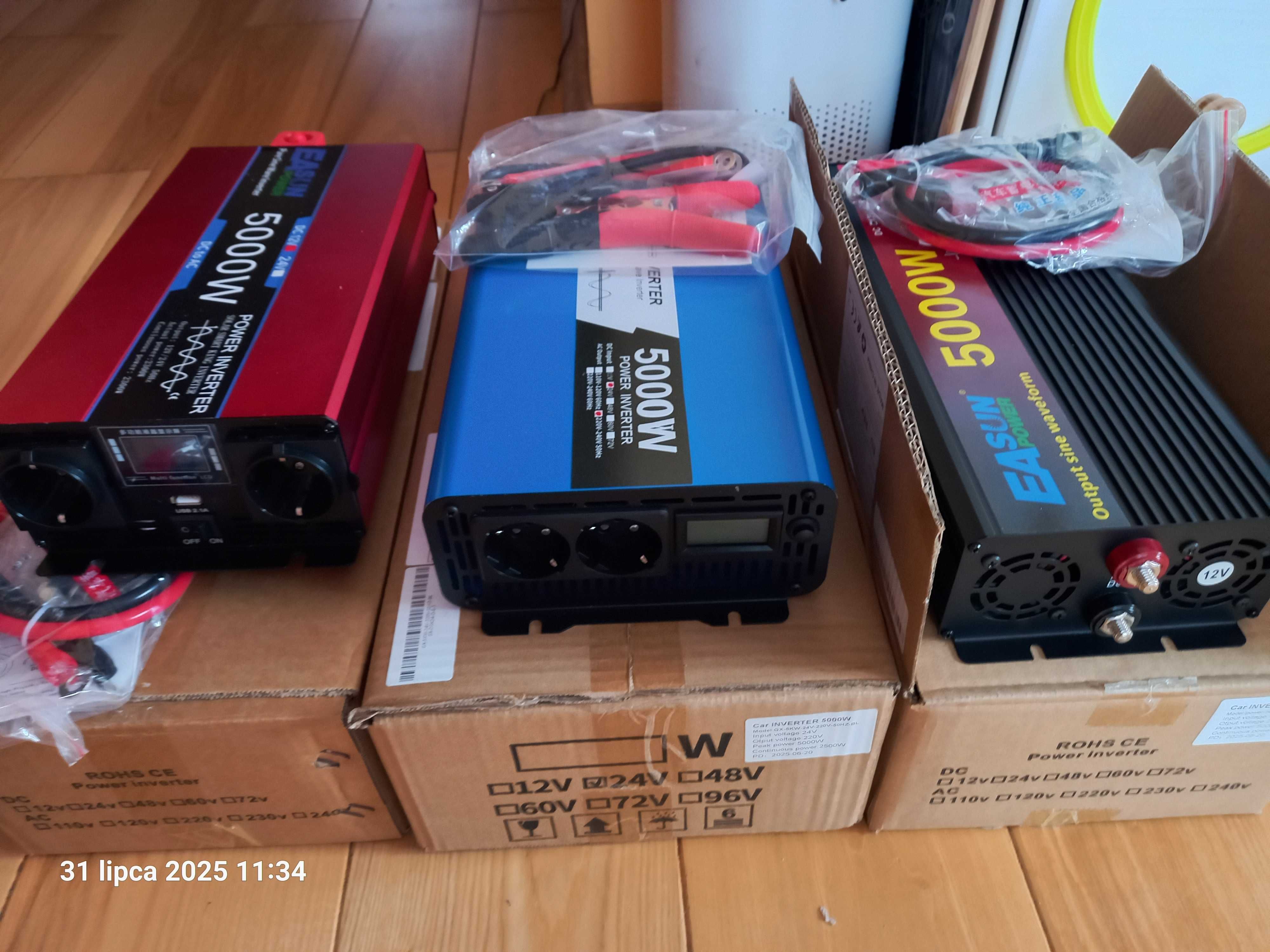 Przetwornica 3000w czysty sinus 12v 230v