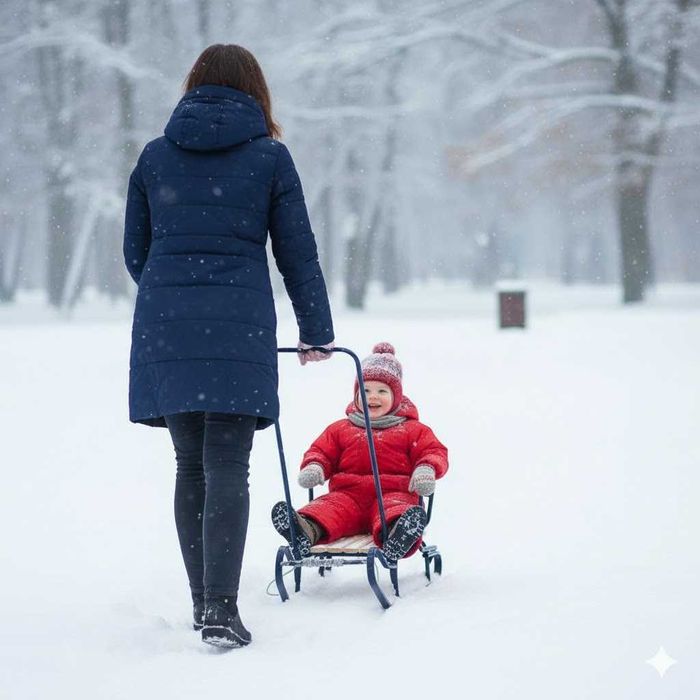 Санки "Королевские Спринтер" с Удобной Ручкой и Спинкой