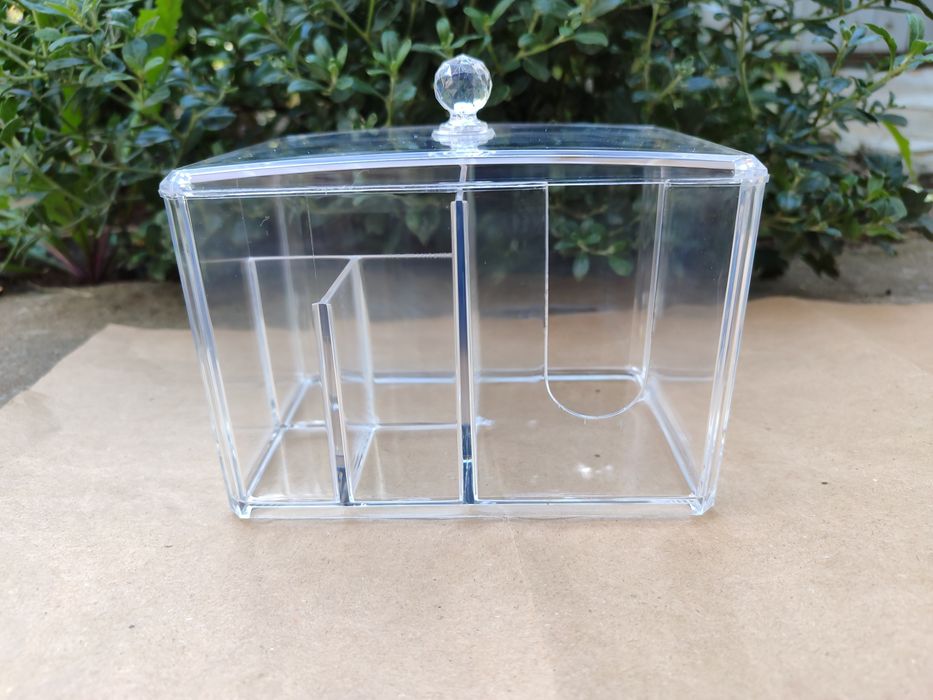 Акриловий органайзер для ватних дисків і паличок