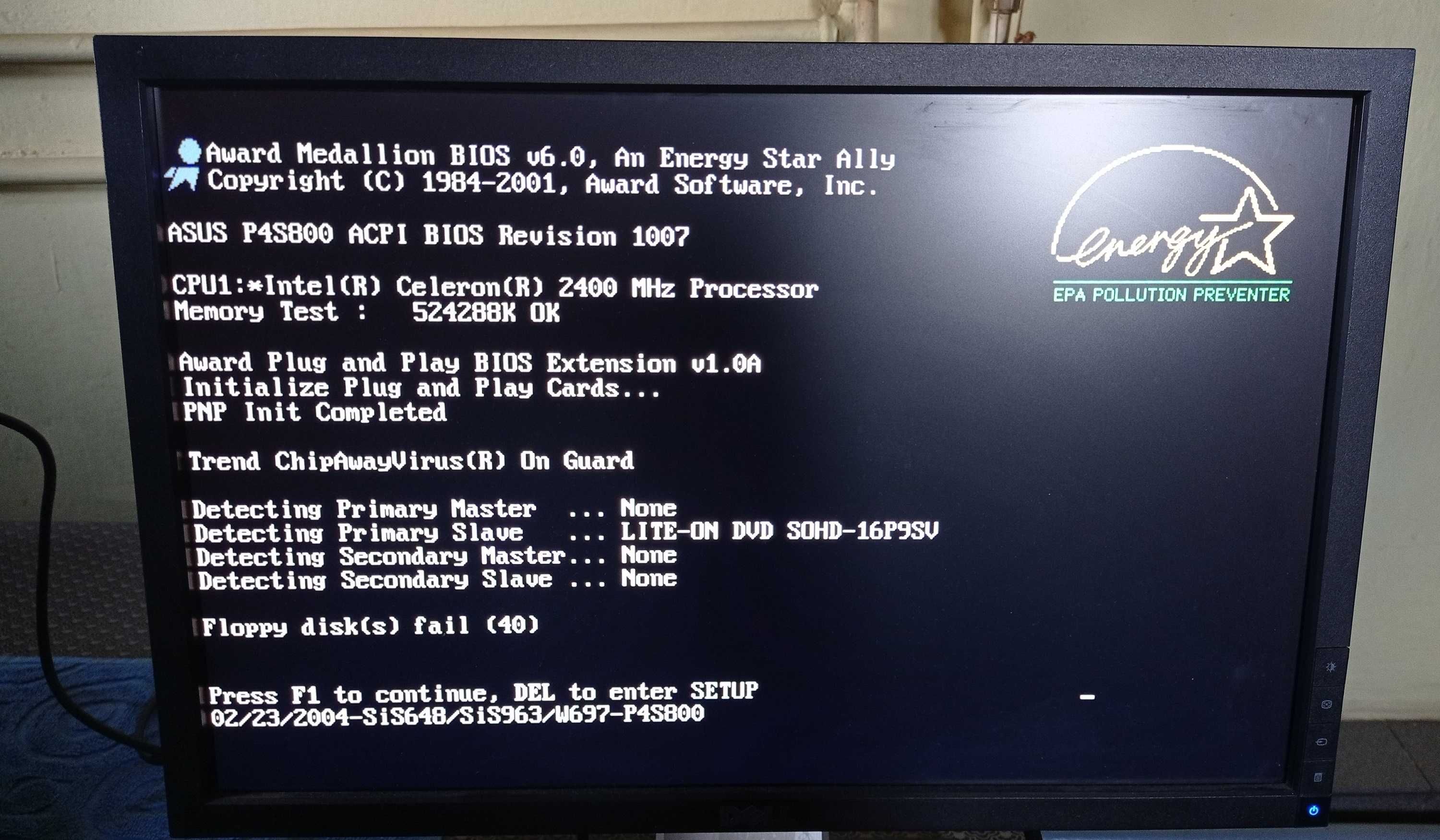 Zestaw Płyta główna Asus P4S800/Intel Celeron/512 MB RAM