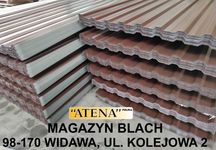 BLACHA TRAPEZOWA T18 dach elewacja brąz RAL8017  ATENA WIDAWA
