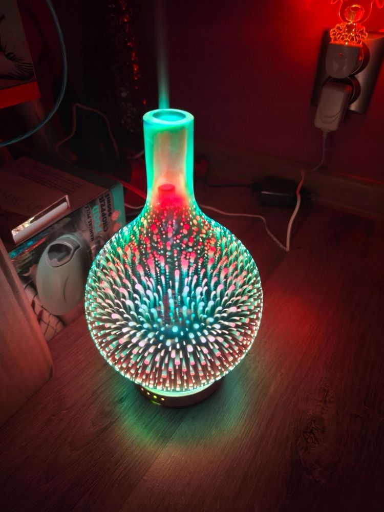 Nawilżacz Powietrza Z Lampką LED Na Prezent Dyfuzor Zapachowy Aroma