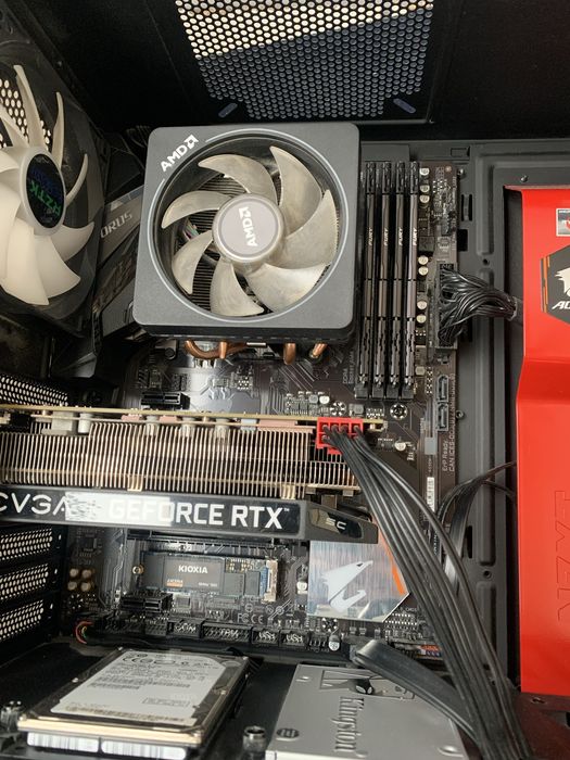 Gigabyte B450 Aorus Elite + Ryzen 5 3600 + Wraith Prism