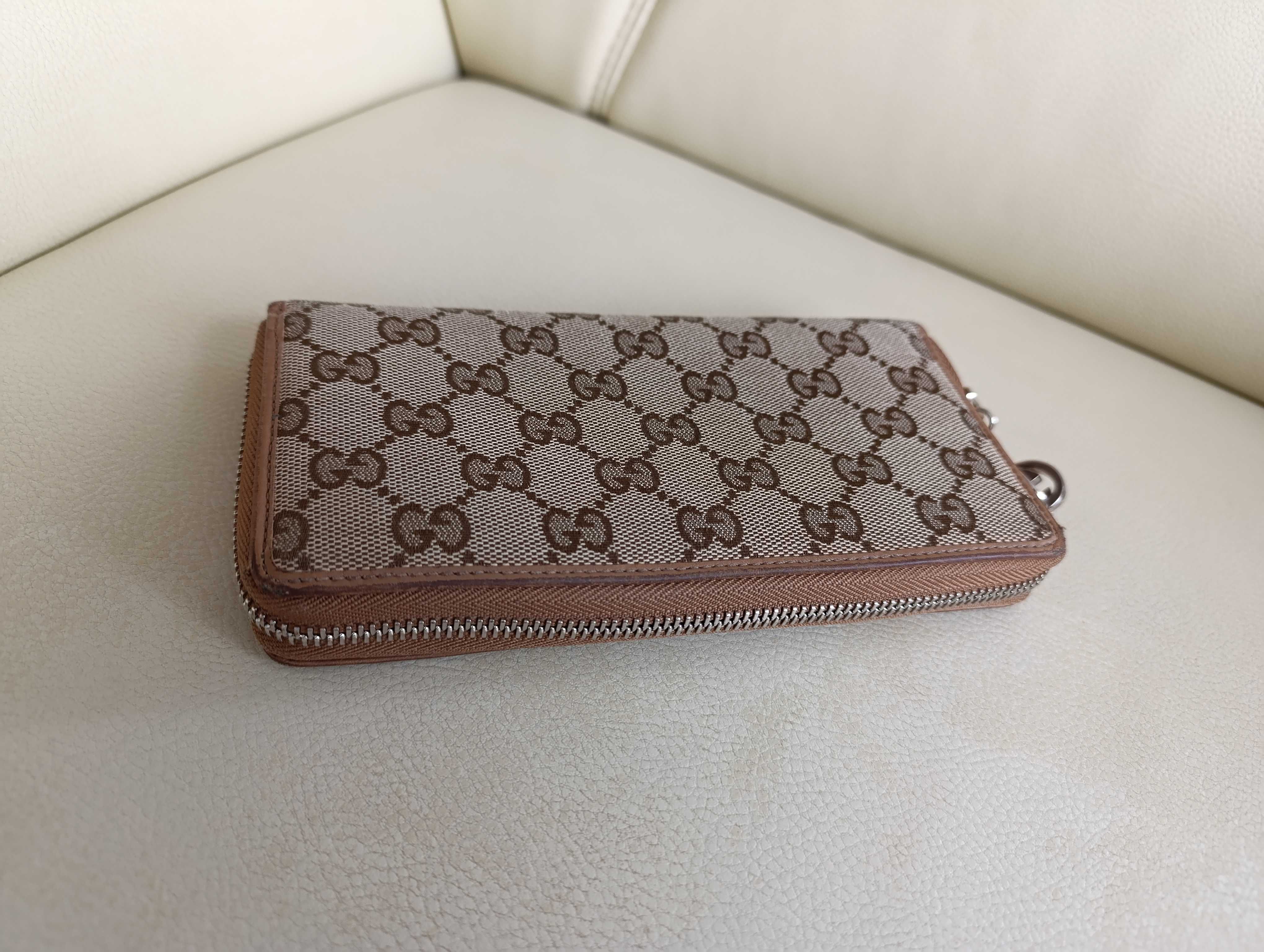 Monogramowany portfel Gucci - vintage