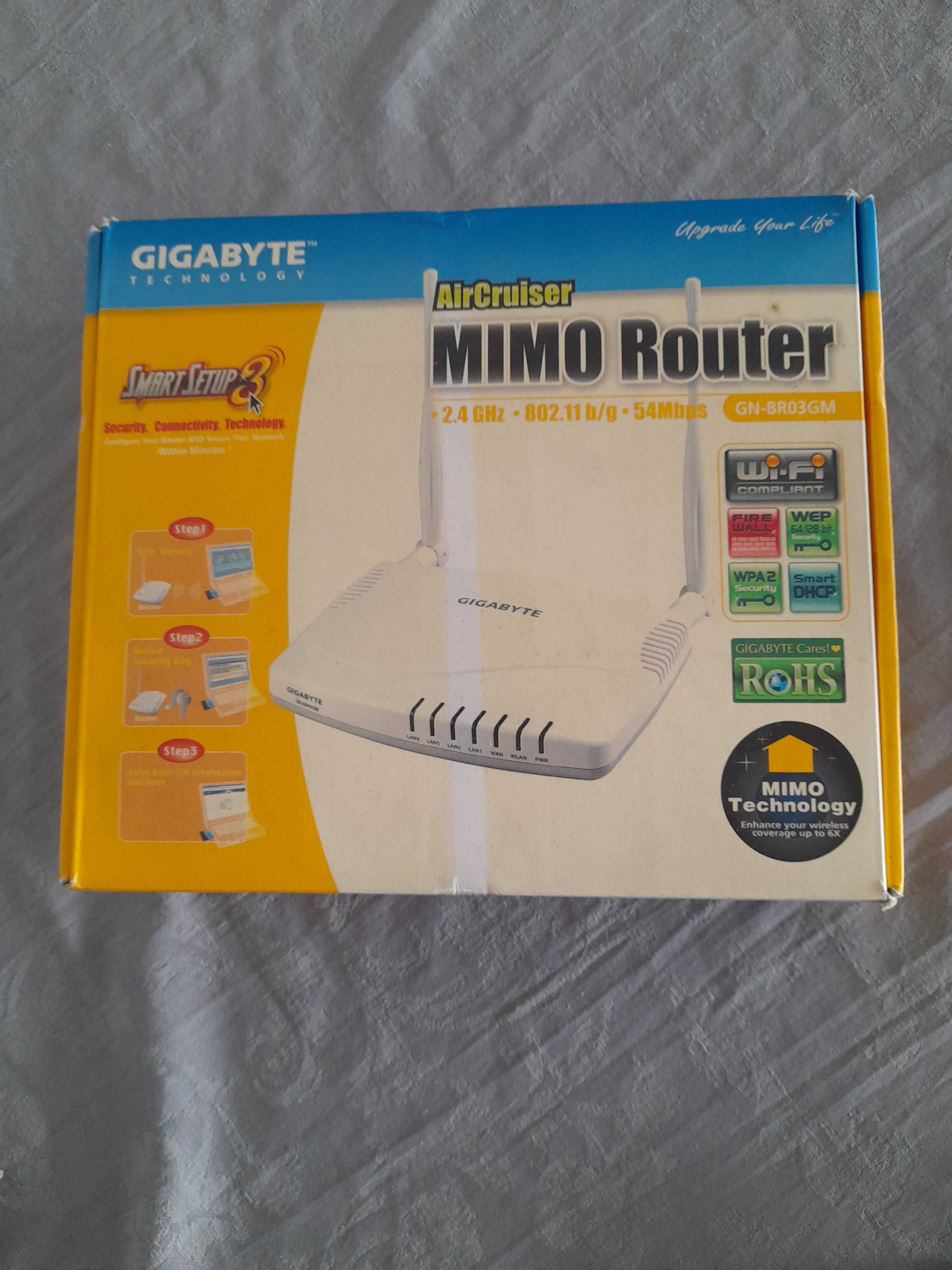 Router GIGABYTE como novo