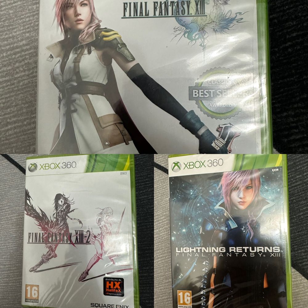 Jogos Final Fantasy XIII XIII-2 e Lightning Returns Selados Xbox360