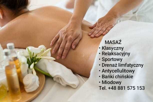 Masaż, różne  rodzaje .