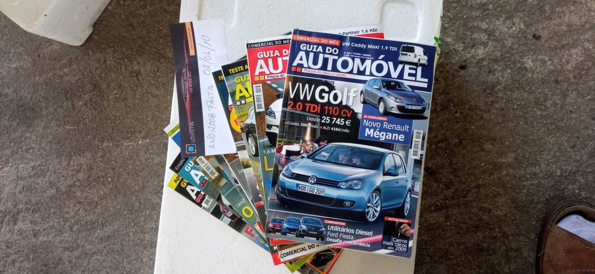 Revistas coleção "Guia do Automóvel"