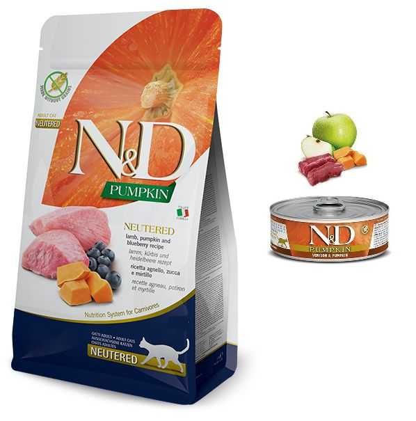 Farmina Cat N&D Pumpkin Adult Neutered lamb 5 kg