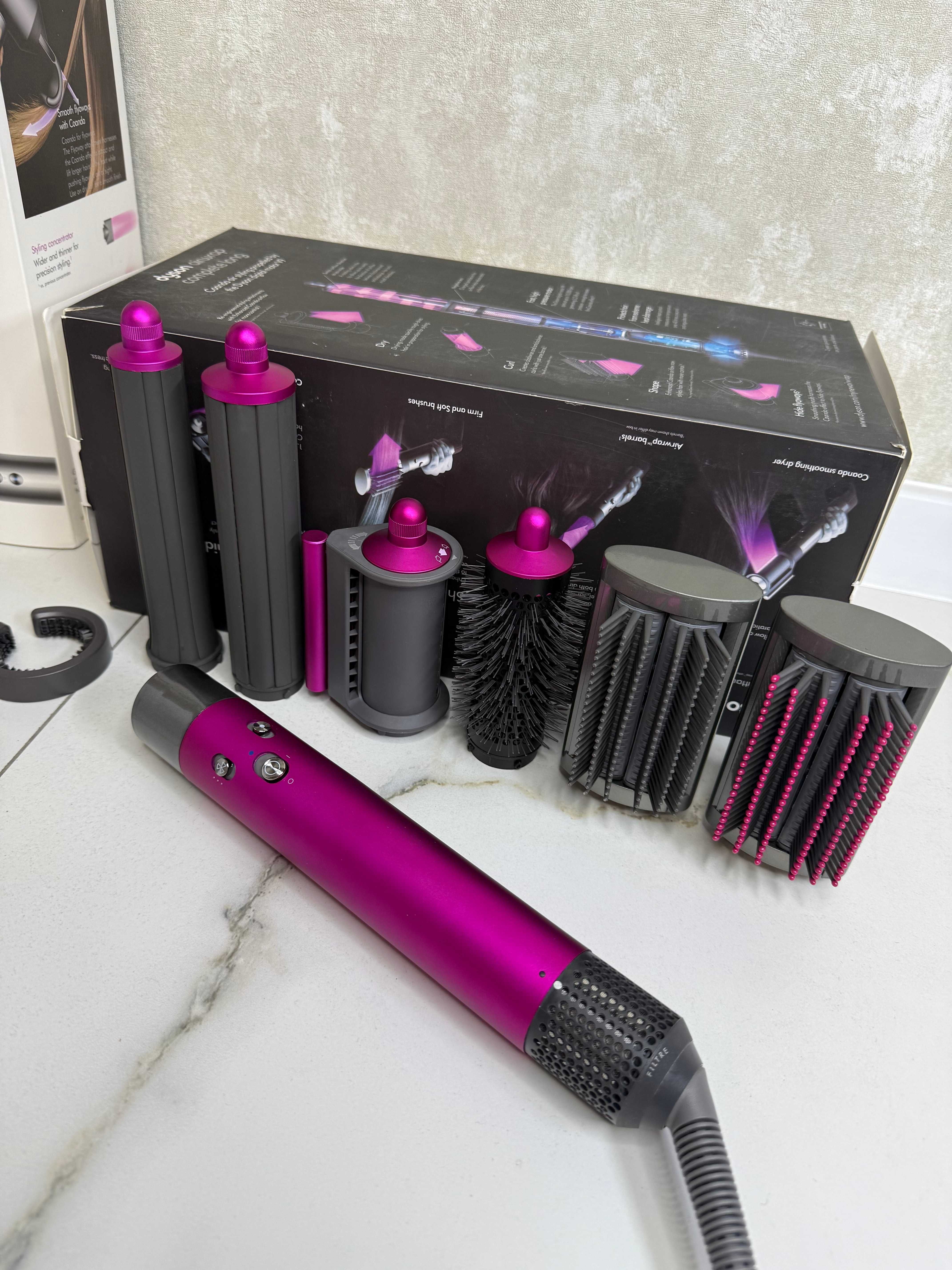 Преміум Стайлер Dyson Airwrap Fuchsia Ceramic Pop Ceramic Pin Дроп Опт