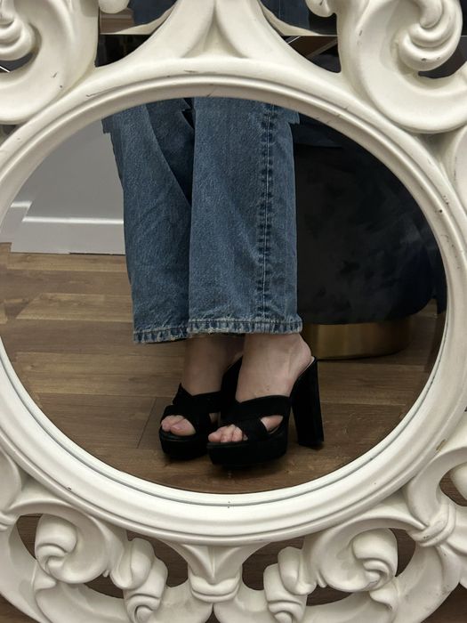 Klapki na słupku prima moda 36