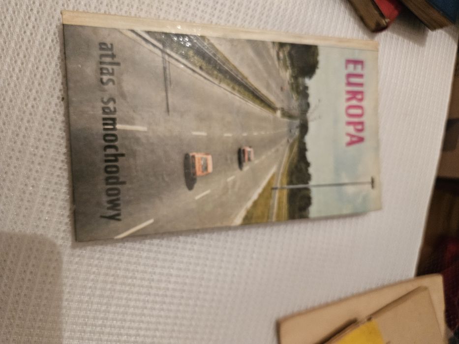 Atlas samochodowy mapa Europy prl