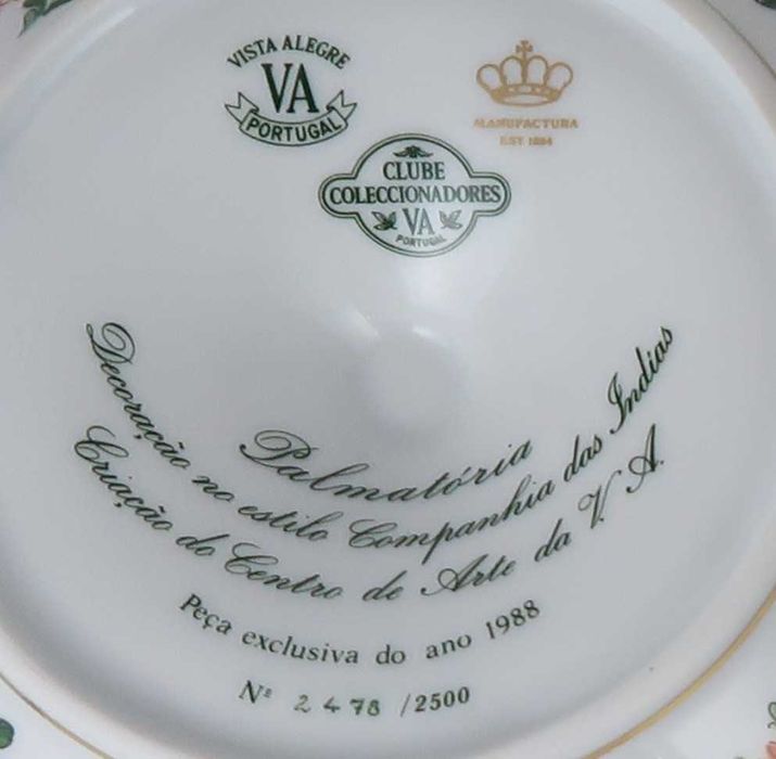 Par de palmatórias Vista Alegre - Clube dos Colecionadores