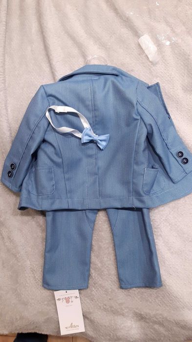 Garnitur niemowlęcy r.68 oraz koszula/muszka na chrzest,Nieużywany!