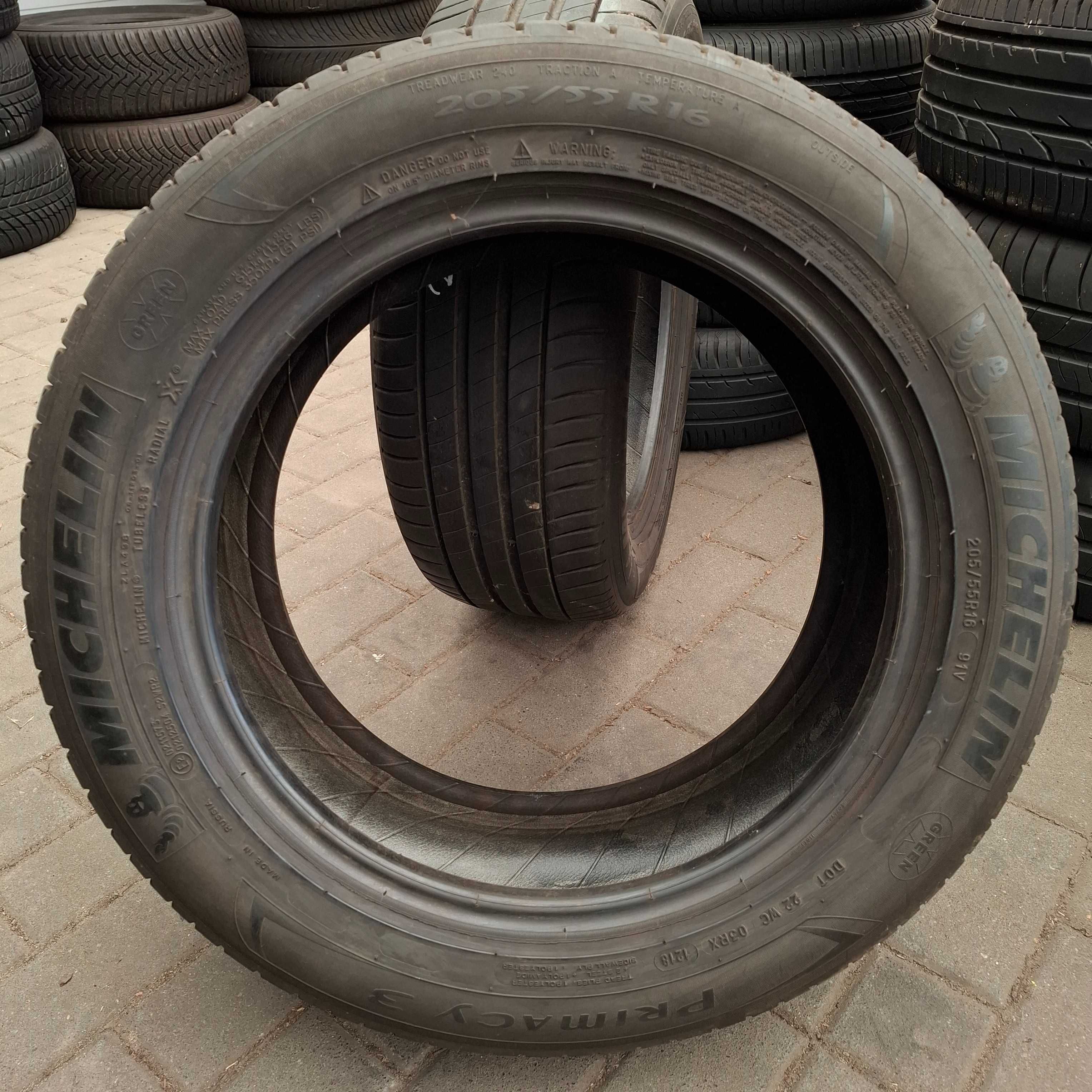 Opony letnie Michelin Primacy 3 205/55 R16 91V - 2szt.