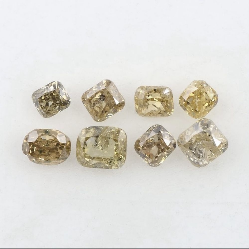 8 pcs Diamantes - 1.06 ct - Almofada, Oval - SI - I AIG (IT)