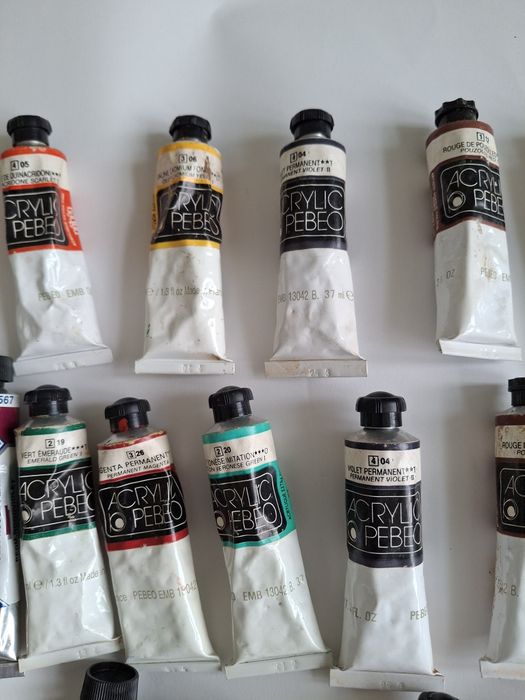 28 bisnagas belas artes tinta acrílica  pintura quadros