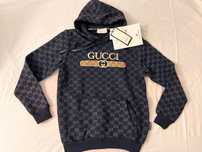 NOWA męska bluza Gucci kangur gg bluzka z kapturem M