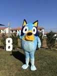 Mascote Bluey animada