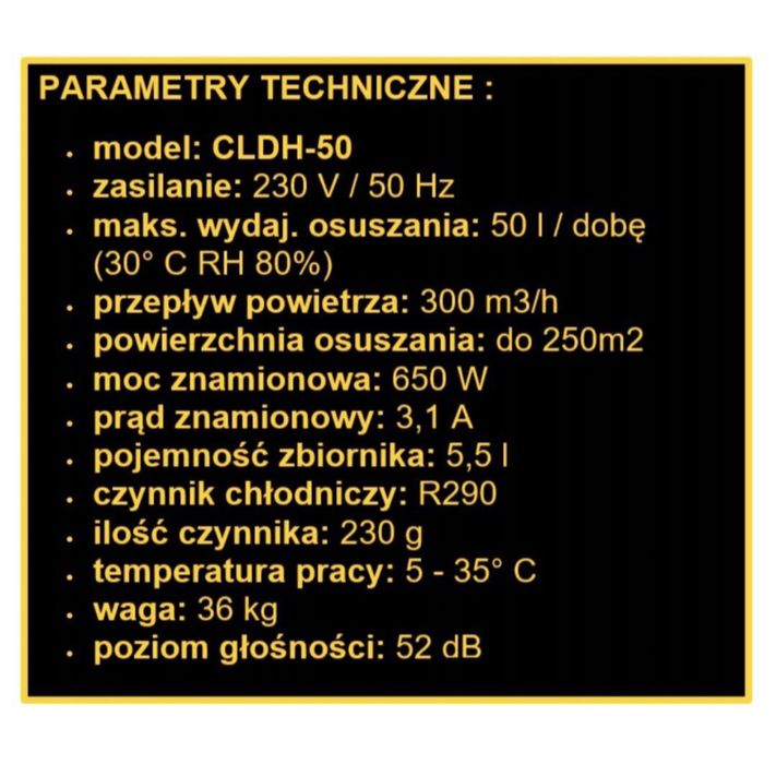 Wynajme osuszacz powietrza