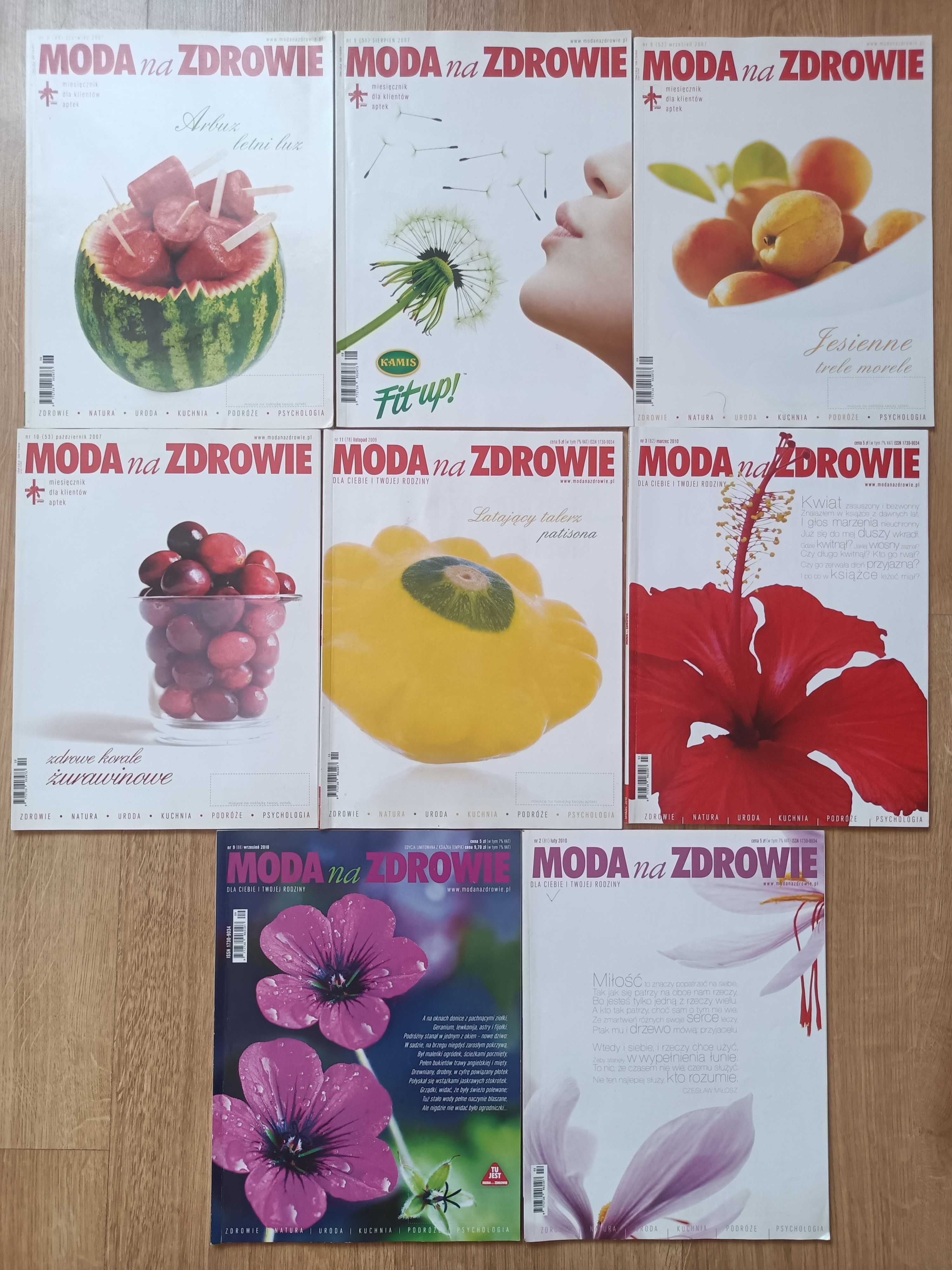 Moda na zdrowie Miesięcznik od 2007 do 2010
