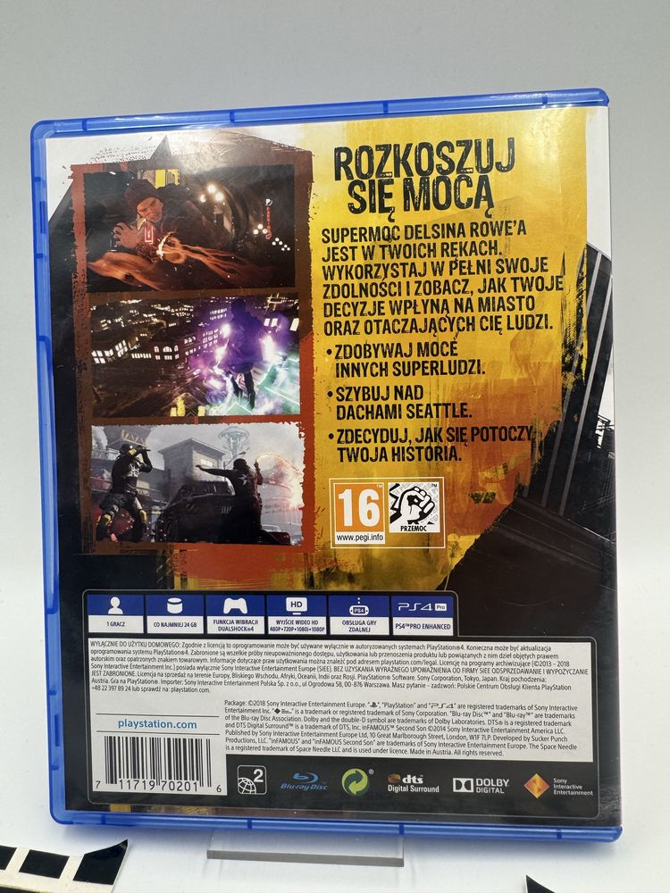 PL Infamous Second Son Ps4 Gwarancja