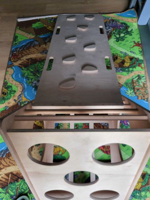 BabyWood Trójkąt wspinaczkowy + zjeżdżalnia