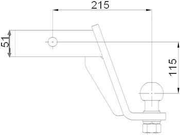 Końcówka Haka Adapter Do Aut Amerykańskich Z USA 51X51 3500kg GWARANCJ