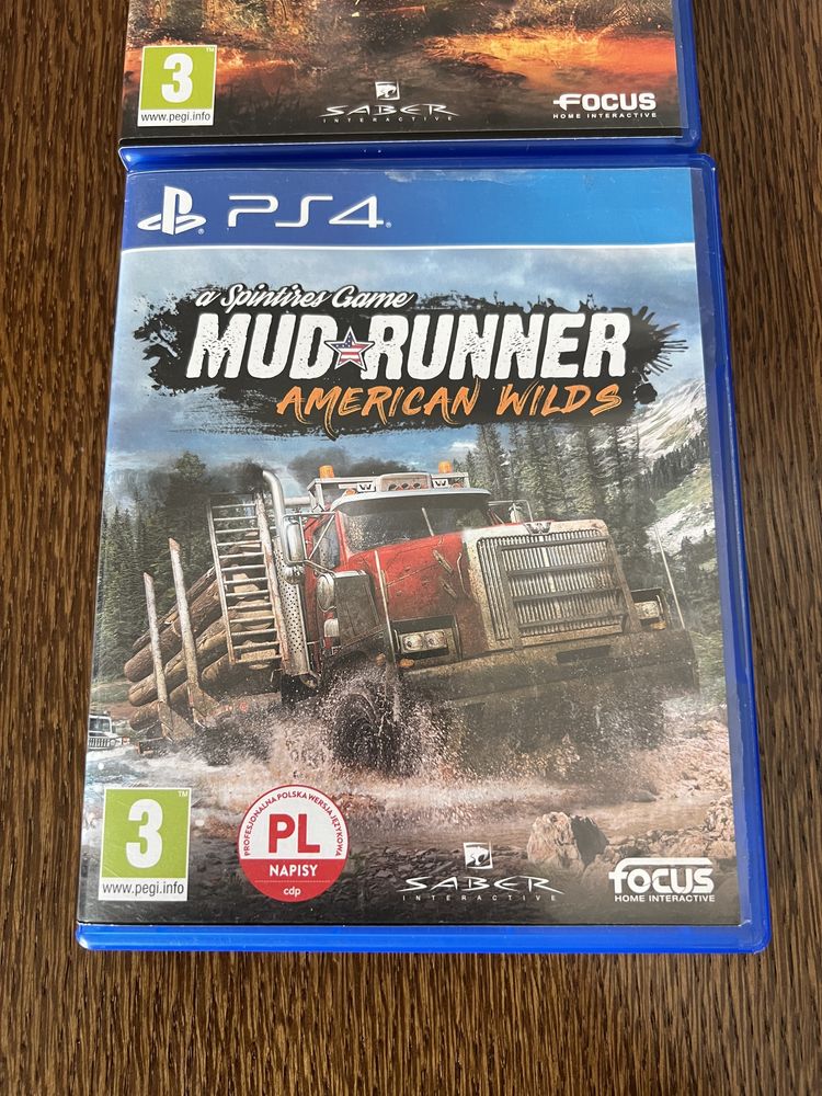 PlayStation Ps 4 Ps 5 Mud Runner Sprintires Game, American Wilds! Wymi