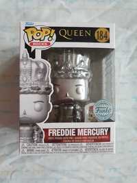 Funko Pop Rocks 184 Queen Freddie Mercury King Platinum with Pin