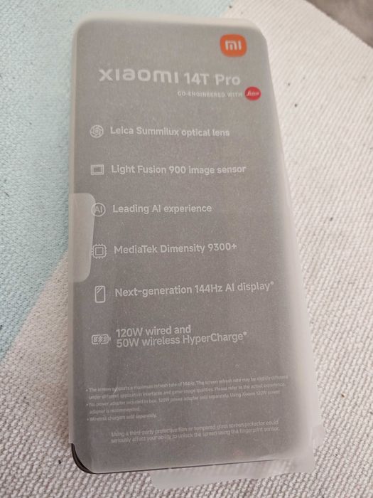 Xiaomi 14 T Pro 12/512 novo na caixa a estrear.