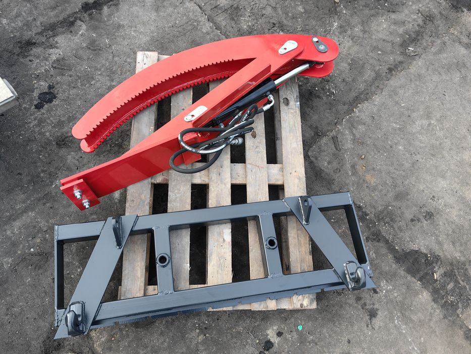 PAZUR CHWYTAK DO DREWNA teleskopowy na ramkę paleciaka wózek widłowy