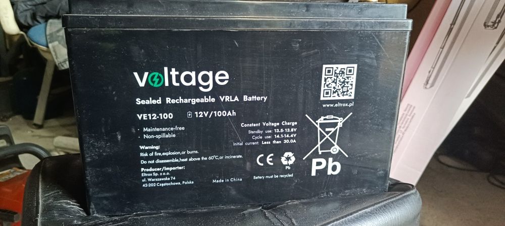 Akumulator Voltage 12v 100AH